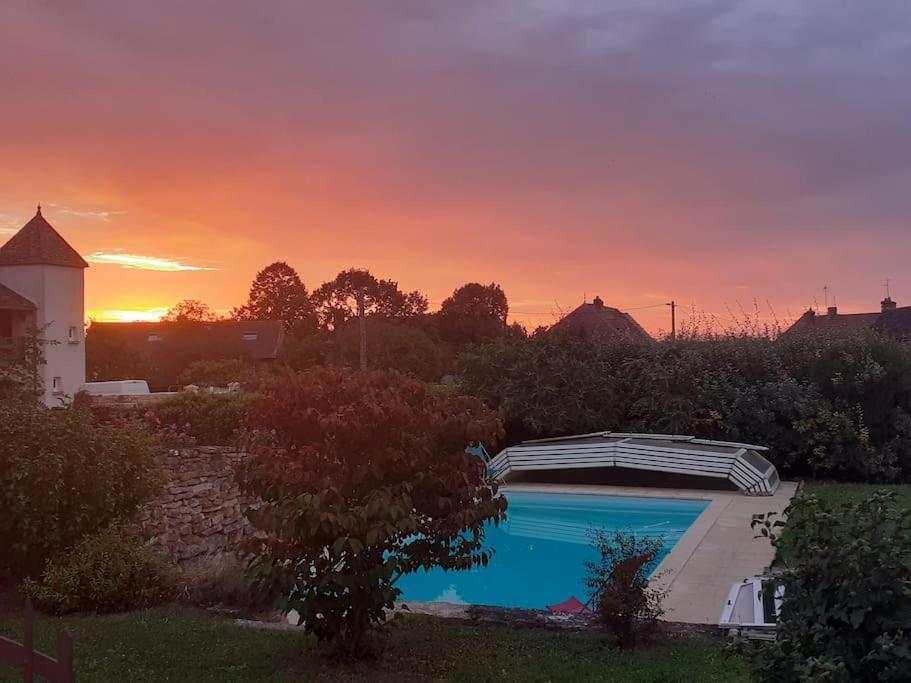 Le Cercotin Villa Moroges Bagian luar foto